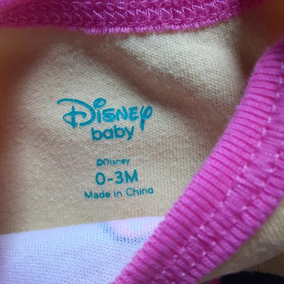 Disney Minnie Mouse Baby Girls Onesies Lot Of 8 Size 0-3 Months - Picture 8 of 16